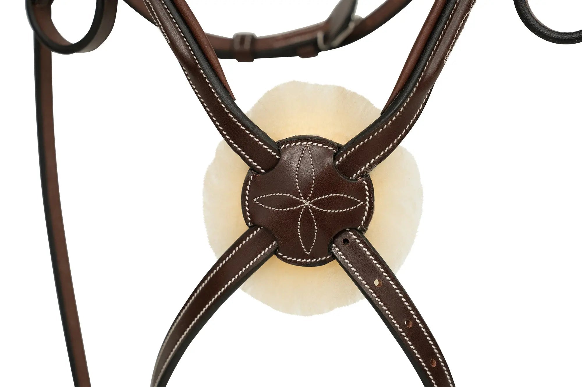 Huntley Equestrian Sedgwick Leather Padded Monocrown Figure 8 Bridle - Equiluxe Tack