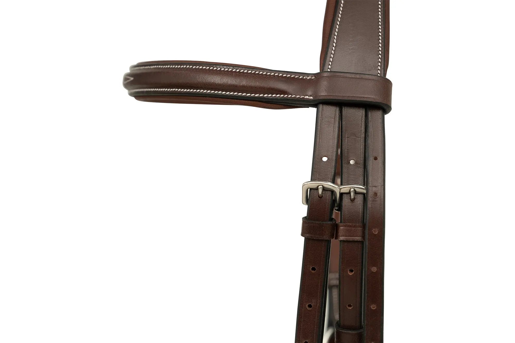 Huntley Equestrian Sedgwick Leather Padded Monocrown Figure 8 Bridle - Equiluxe Tack