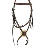 Huntley Equestrian Sedgwick Leather Padded Monocrown Figure 8 Bridle - Equiluxe Tack