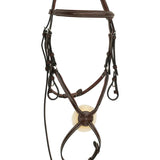 Huntley Equestrian Sedgwick Leather Padded Monocrown Figure 8 Bridle - Equiluxe Tack