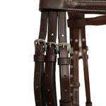 Huntley Equestrian Sedgwick Leather Padded Monocrown Figure 8 Bridle - Equiluxe Tack