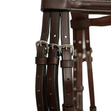 Huntley Equestrian Sedgwick Leather Padded Monocrown Figure 8 Bridle - Equiluxe Tack