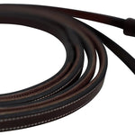 Huntley Equestrian Sedgwick Pelham Flat Curb Reins, Rubber Lined - Equiluxe Tack