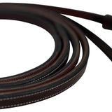 Huntley Equestrian Sedgwick Pelham Flat Curb Reins, Rubber Lined - Equiluxe Tack