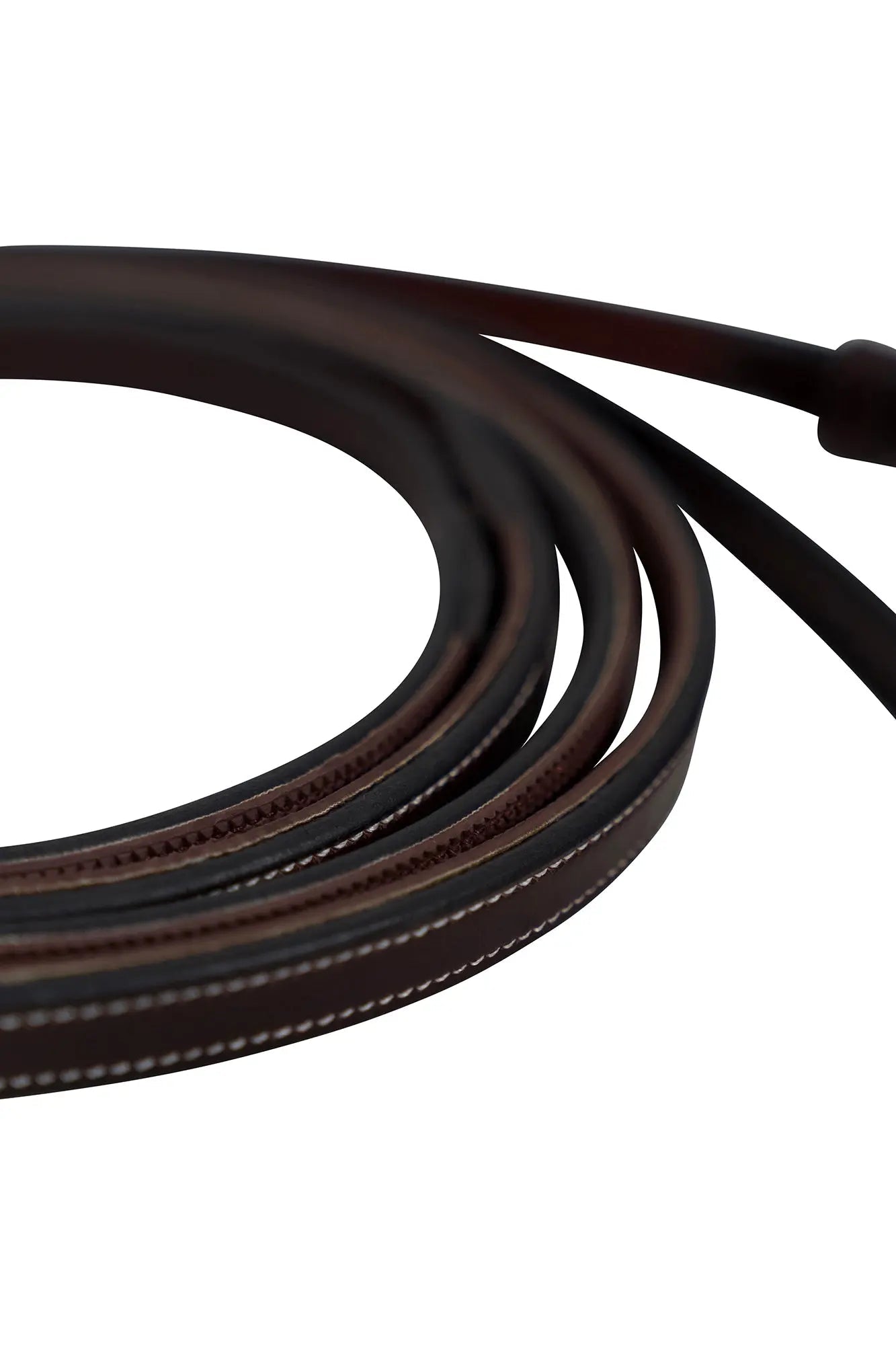 Huntley Equestrian Sedgwick Pelham Flat Curb Reins, Rubber Lined - Equiluxe Tack