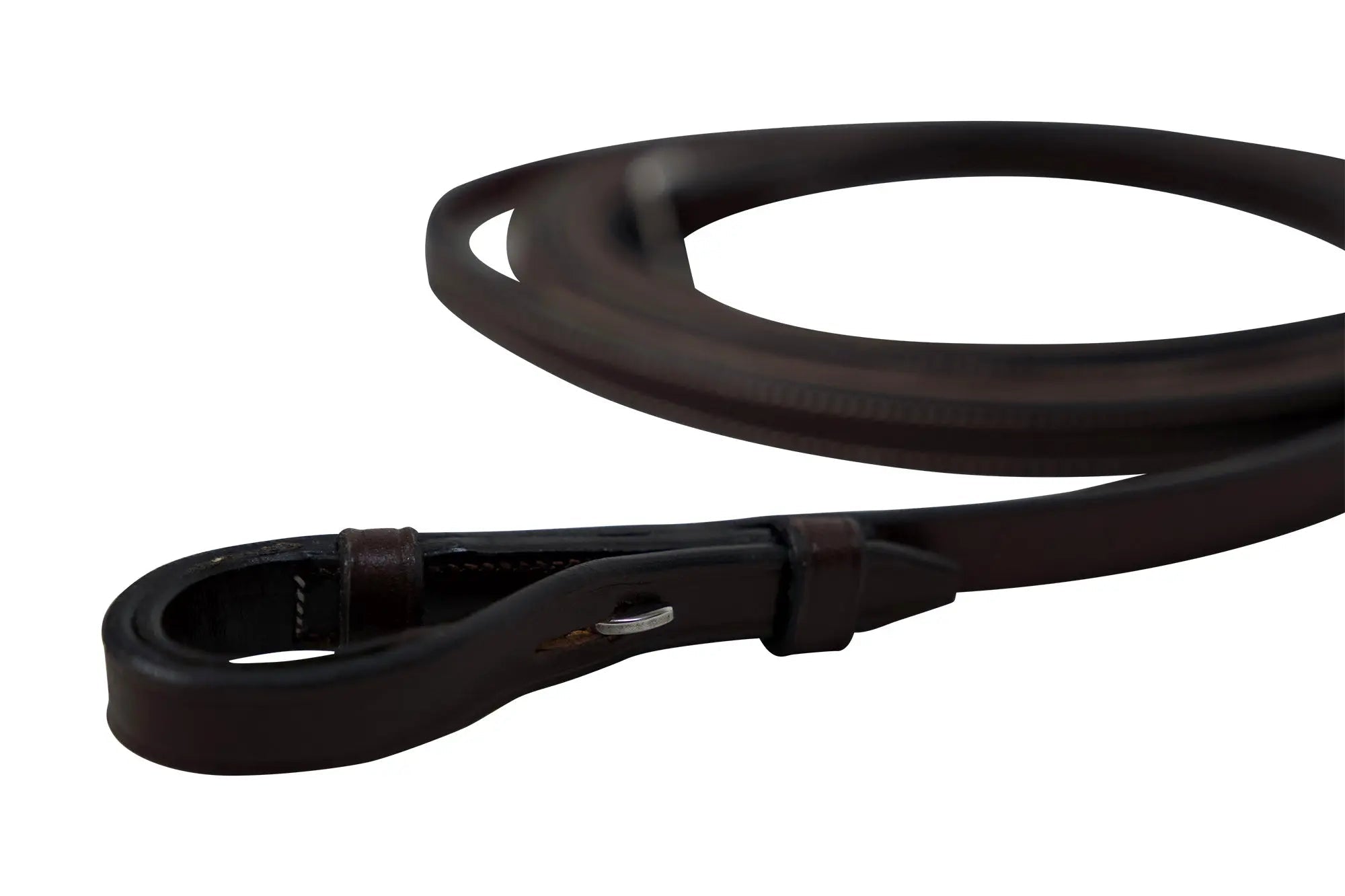 Huntley Equestrian Sedgwick Pelham Flat Curb Reins, Rubber Lined - Equiluxe Tack