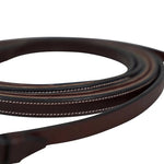 Huntley Equestrian Sedgwick Pelham Flat Curb Reins, Rubber Lined - Equiluxe Tack