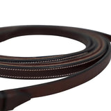 Huntley Equestrian Sedgwick Pelham Flat Curb Reins, Rubber Lined - Equiluxe Tack