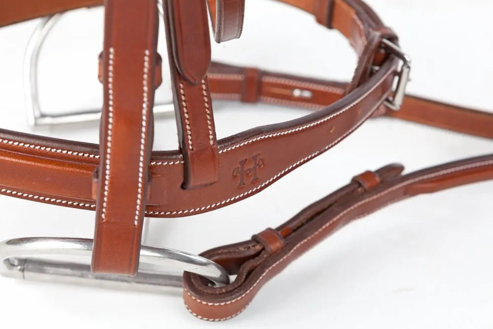 Huntley Equestrian Sedgwick Traditional Cheek Pieces - Equiluxe Tack