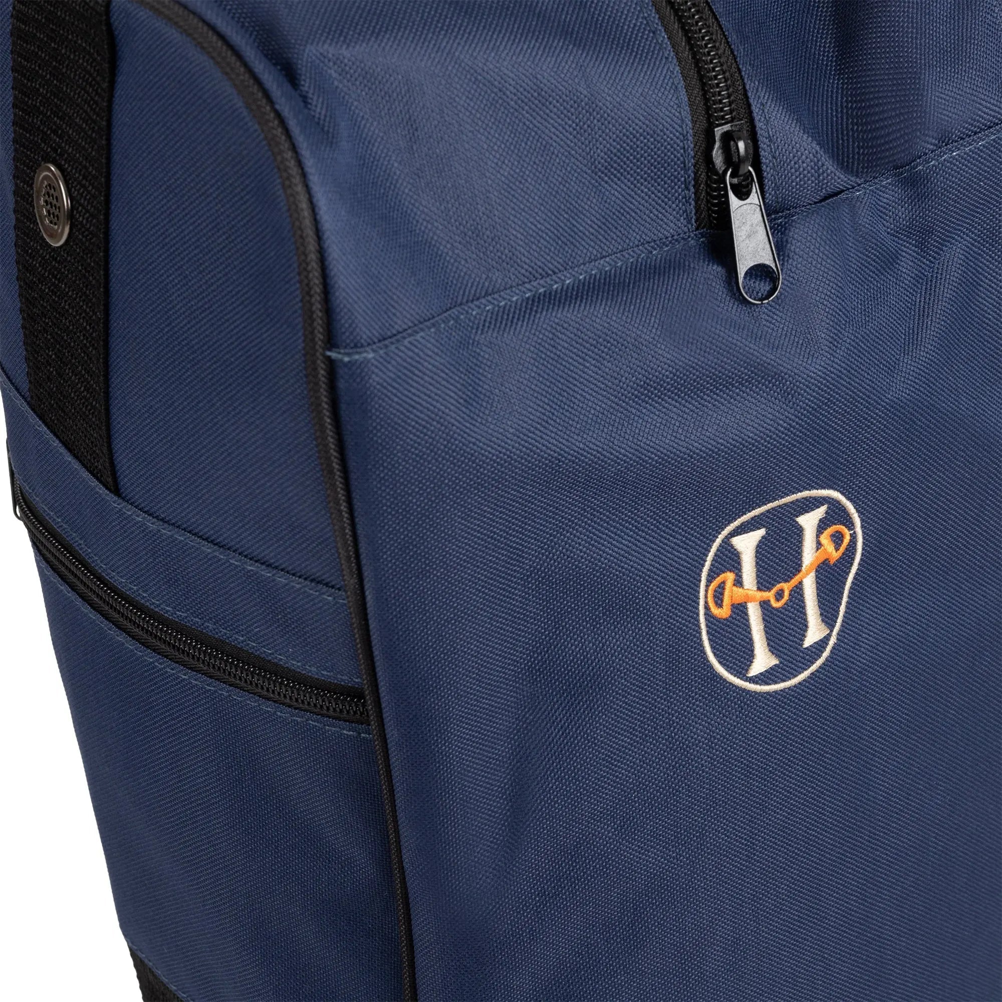 Huntley Equestrian Tall Riding Boot Bag, Navy - Equiluxe Tack