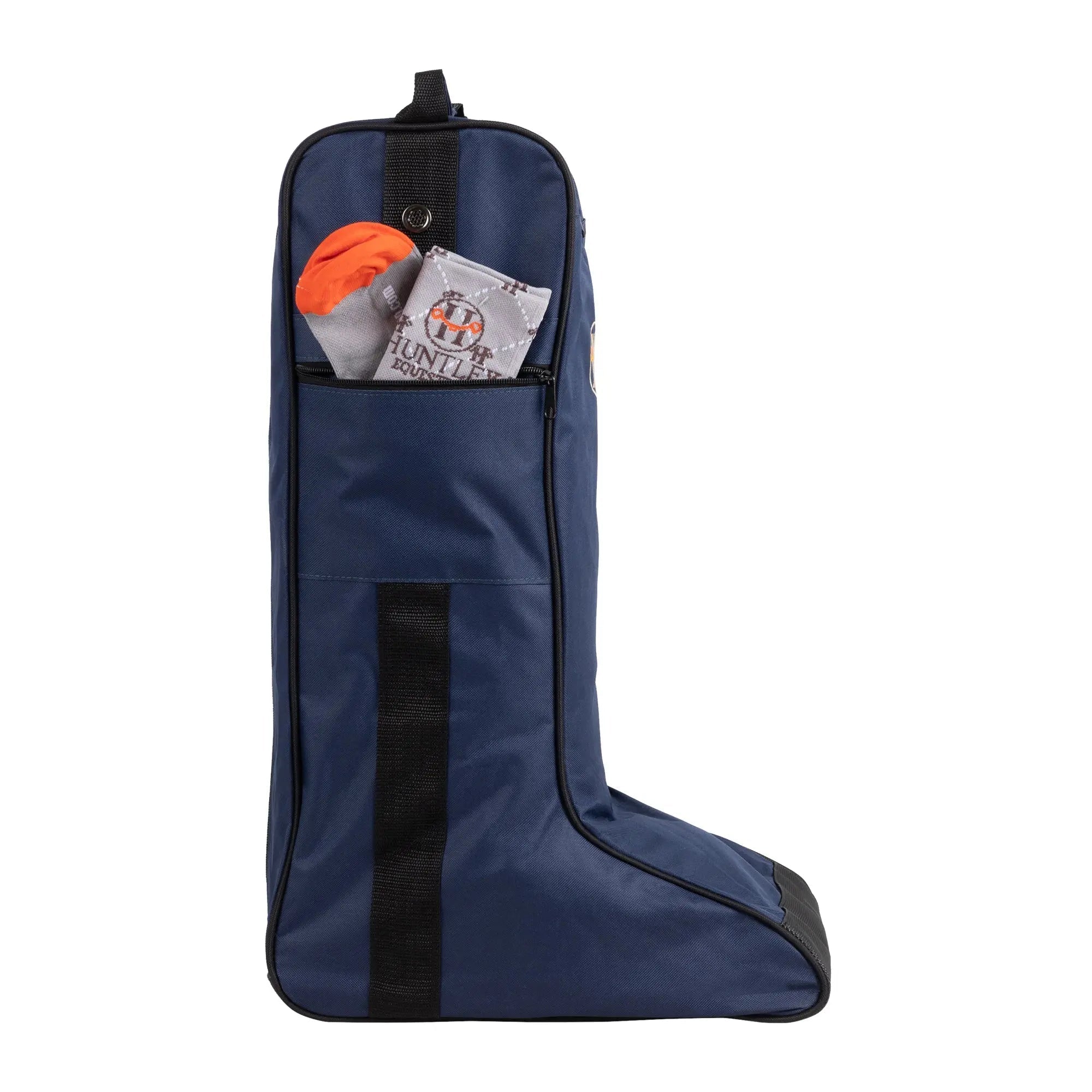 Huntley Equestrian Tall Riding Boot Bag, Navy - Equiluxe Tack