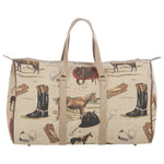 Huntley Equestrian Tapestry Duffle Bag-English Design - Equiluxe Tack