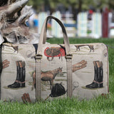 Huntley Equestrian Tapestry Duffle Bag-English Design - Equiluxe Tack