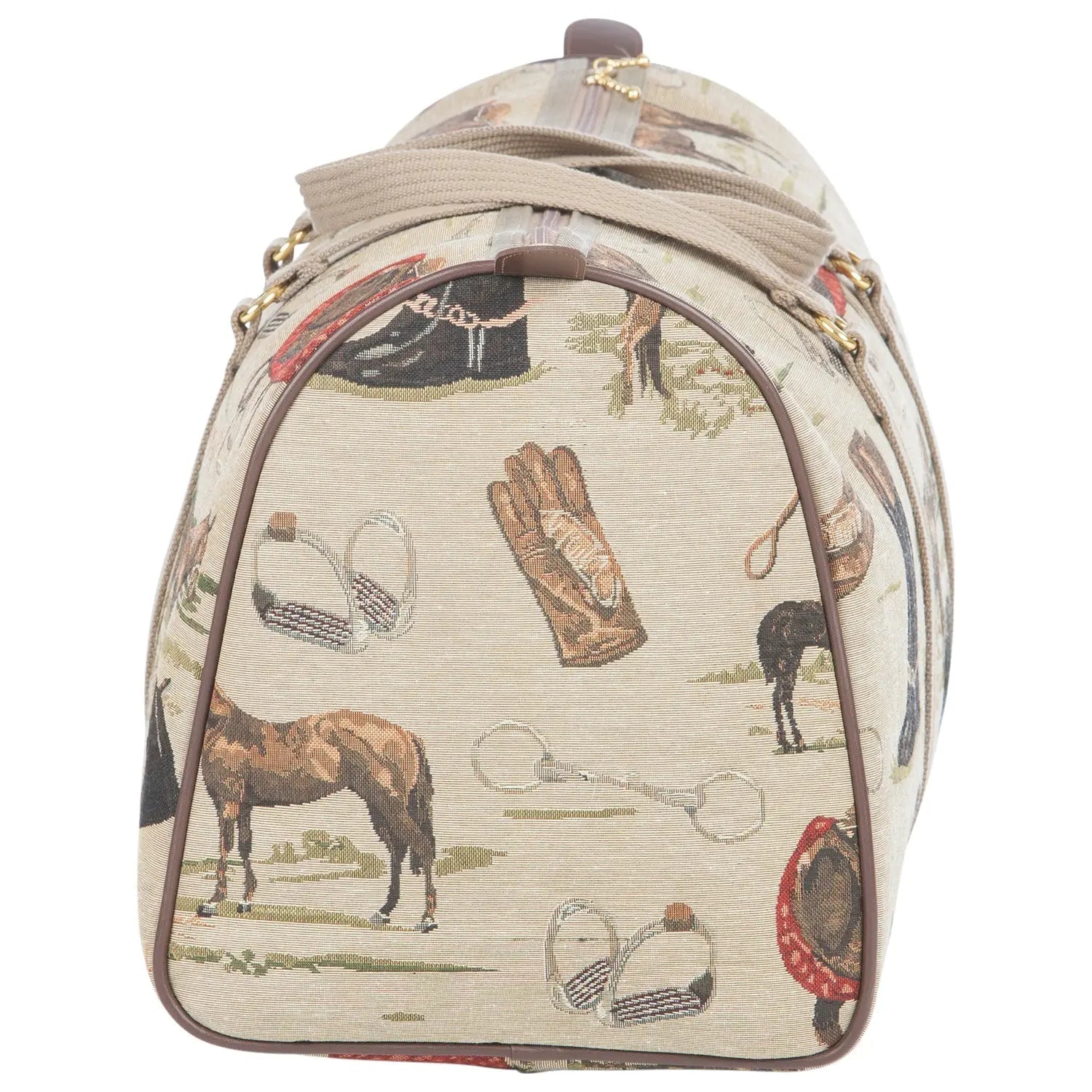 Huntley Equestrian Tapestry Duffle Bag-English Design - Equiluxe Tack