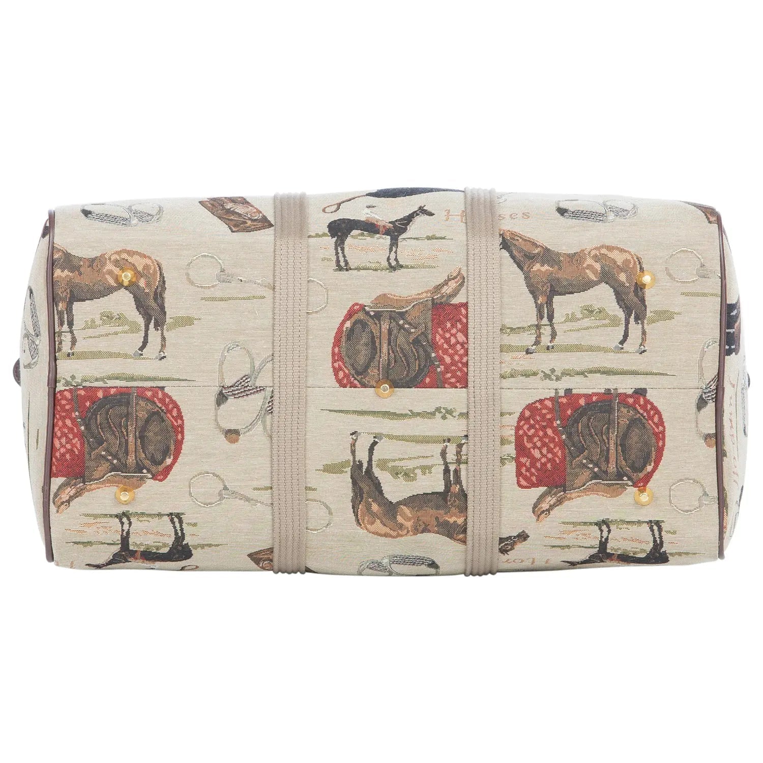 Huntley Equestrian Tapestry Duffle Bag-English Design - Equiluxe Tack