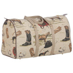 Huntley Equestrian Tapestry Duffle Bag-English Design - Equiluxe Tack