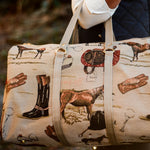 Huntley Equestrian Tapestry Duffle Bag-English Design - Equiluxe Tack