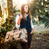 Huntley Equestrian Tapestry Duffle Bag-English Design - Equiluxe Tack