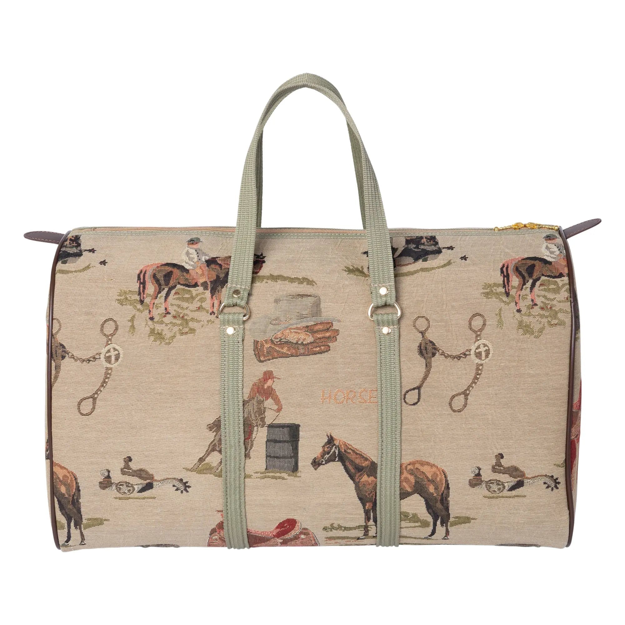 Huntley Equestrian Tapestry Duffle Bag-Western Design - Equiluxe Tack