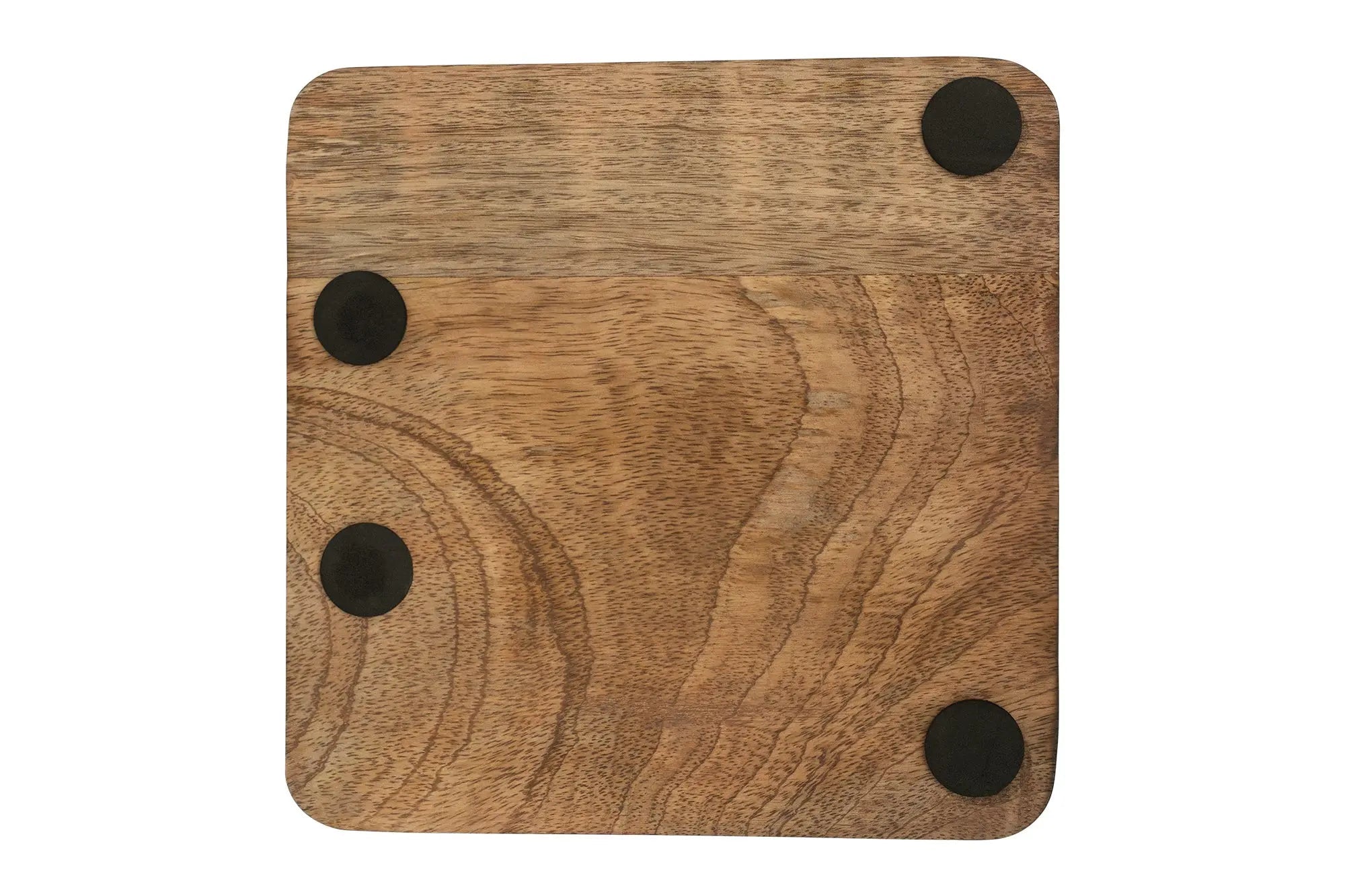 Huntley Equestrian Wooden Square Tray with Gold Bit - Equiluxe Tack