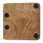 Huntley Equestrian Wooden Square Tray with Gold Bit - Equiluxe Tack