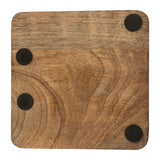 Huntley Equestrian Wooden Square Tray with Gold Bit - Equiluxe Tack