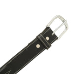 Huntley Fancy Stitched Ladies 1.5" Inch wide belt, Black - Equiluxe Tack