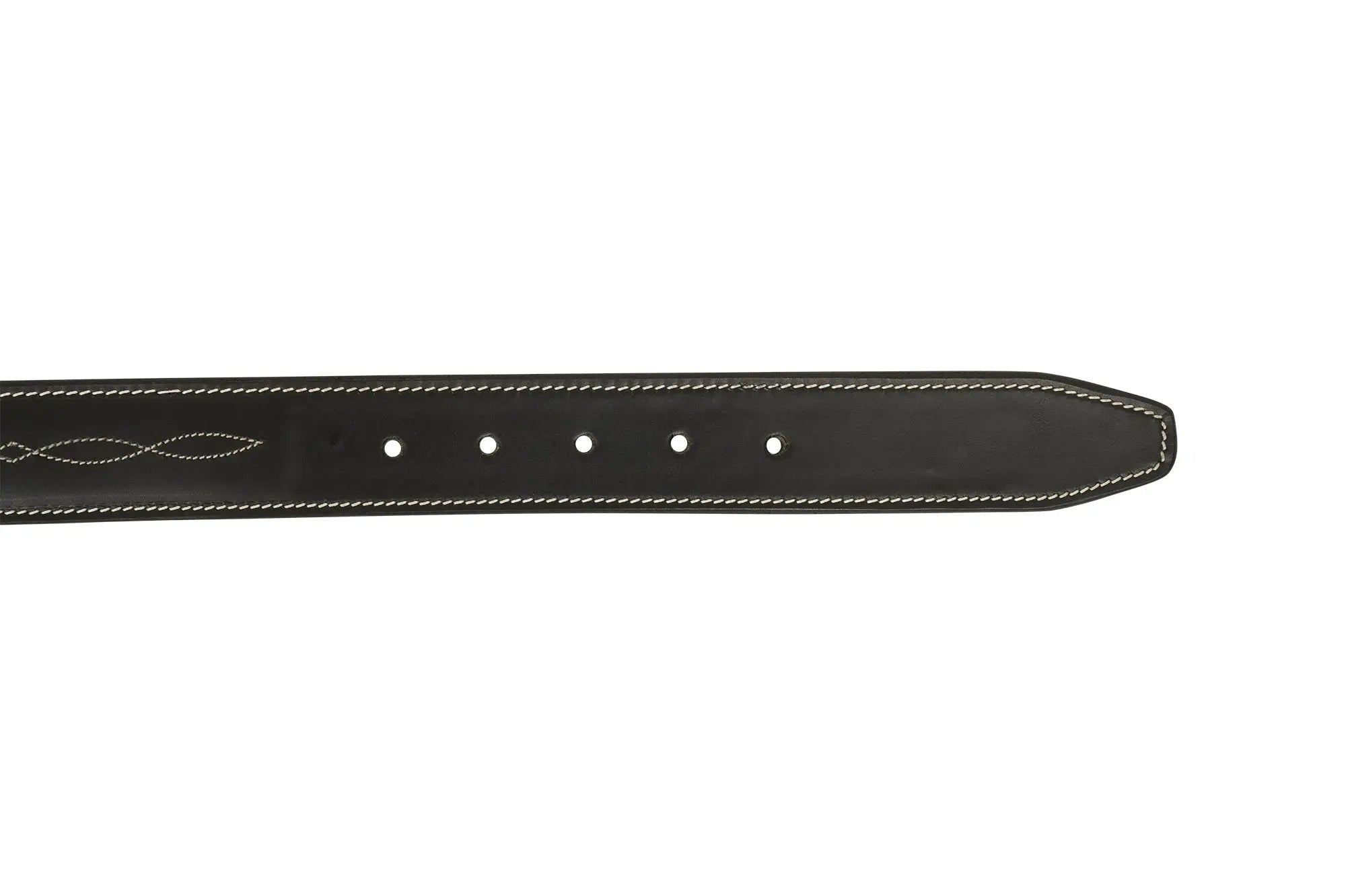 Huntley Fancy Stitched Ladies 1.5" Inch wide belt, Black - Equiluxe Tack