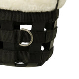 Huntley Fleece Padded Nylon Grazing Muzzle, Black - Equiluxe Tack