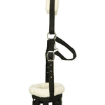 Huntley Fleece Padded Nylon Grazing Muzzle, Black - Equiluxe Tack