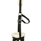 Huntley Fleece Padded Nylon Grazing Muzzle, Black - Equiluxe Tack