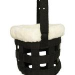 Huntley Fleece Padded Nylon Grazing Muzzle, Black - Equiluxe Tack