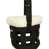 Huntley Fleece Padded Nylon Grazing Muzzle, Black - Equiluxe Tack