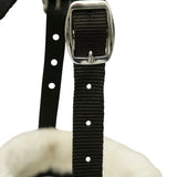 Huntley Fleece Padded Nylon Grazing Muzzle, Black - Equiluxe Tack