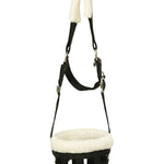 Huntley Fleece Padded Nylon Grazing Muzzle, Black - Equiluxe Tack