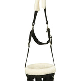 Huntley Fleece Padded Nylon Grazing Muzzle, Black - Equiluxe Tack