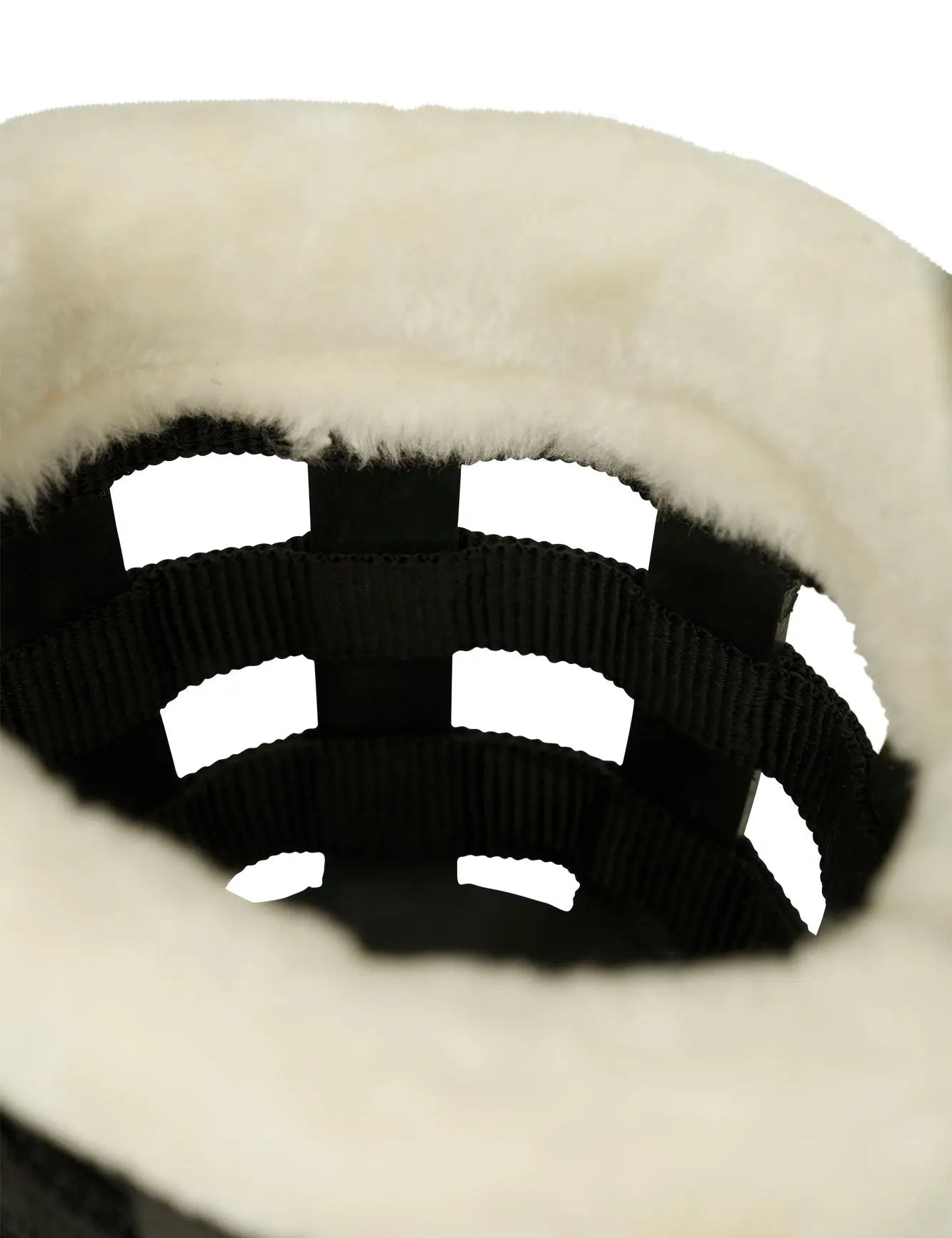 Huntley Fleece Padded Nylon Grazing Muzzle, Black - Equiluxe Tack