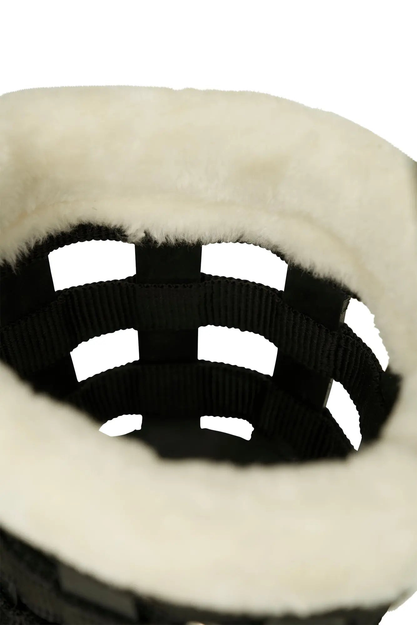 Huntley Fleece Padded Nylon Grazing Muzzle, Black - Equiluxe Tack