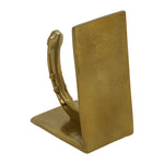 Huntley Horse shoe Bookends, Pair, Brass Antique Finish - Equiluxe Tack