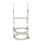 Huntley Horseshoe 3-Bottle Wine Rack, Aluminum Silver Finish - Equiluxe Tack