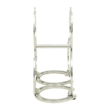 Huntley Horseshoe 3-Bottle Wine Rack, Aluminum Silver Finish - Equiluxe Tack