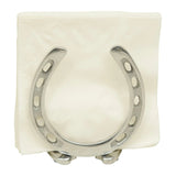 Huntley Horseshoe Napkin Holder, Aluminum Silver Finish - Equiluxe Tack