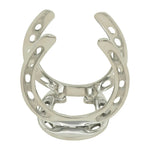 Huntley Horseshoe Napkin Holder, Aluminum Silver Finish - Equiluxe Tack