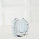 Huntley Horseshoe Napkin Holder, Aluminum Silver Finish - Equiluxe Tack