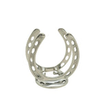Huntley Horseshoe Napkin Holder, Aluminum Silver Finish - Equiluxe Tack