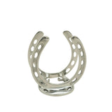 Huntley Horseshoe Napkin Holder, Aluminum Silver Finish - Equiluxe Tack