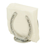 Huntley Horseshoe Napkin Holder, Aluminum Silver Finish - Equiluxe Tack