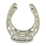 Huntley Horseshoe Napkin Holder, Aluminum Silver Finish - Equiluxe Tack