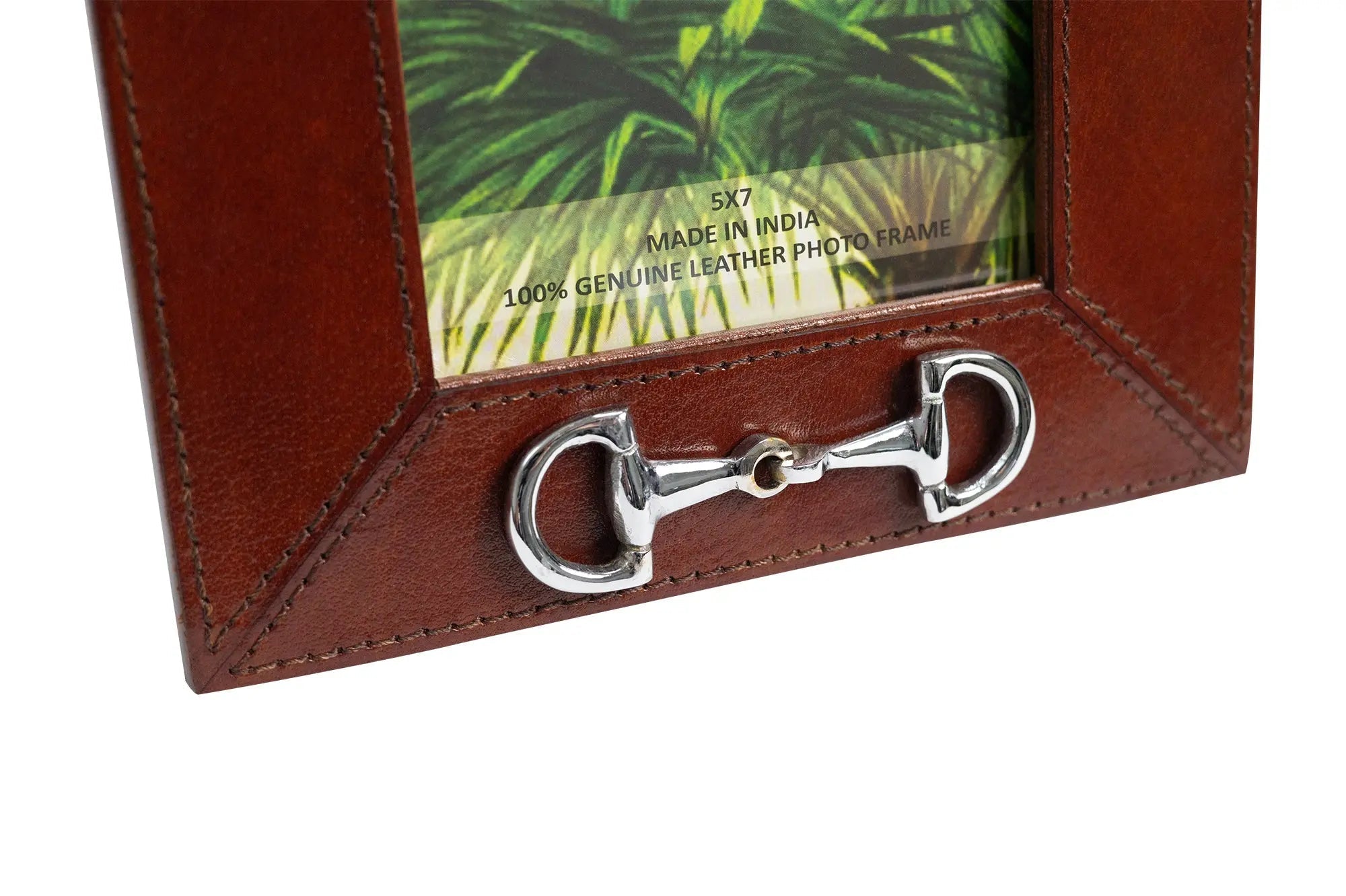 Huntley Leather Frame with Silver Horse Bit - Equiluxe Tack