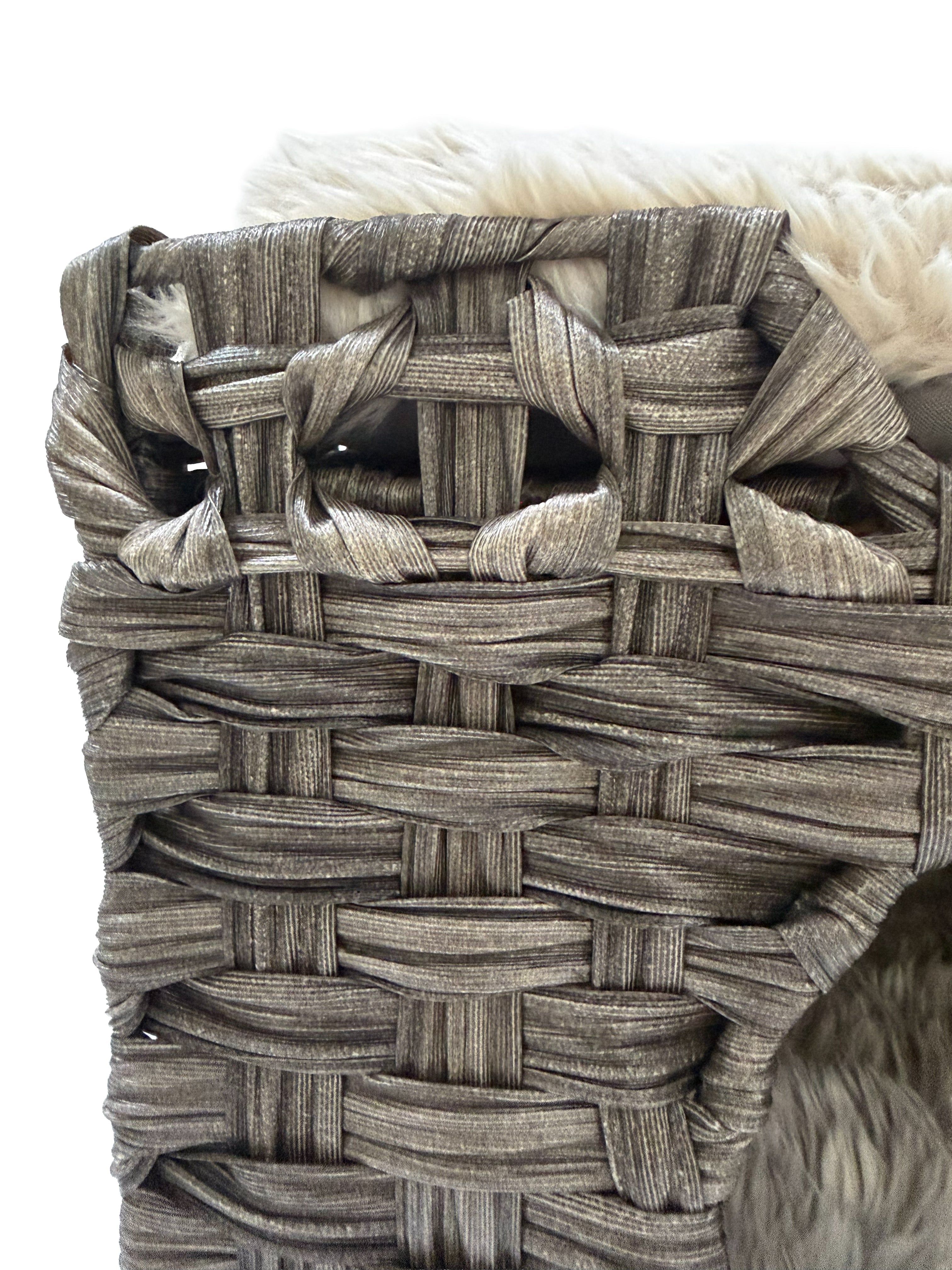 Huntley Pet Cat House, 2 Cushion Bed, Gray - Equiluxe Tack